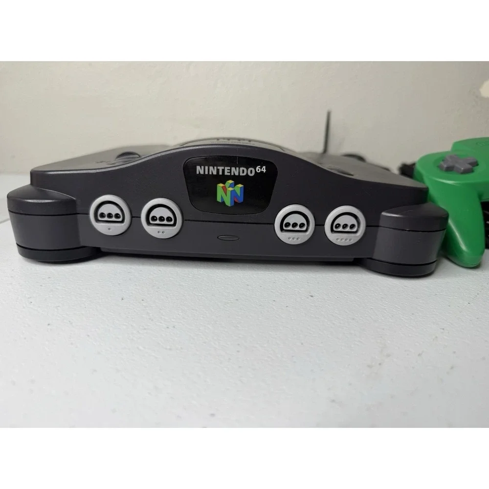Nintendo 64 Home Console - Black With OEM Controller And Memory Card Tested